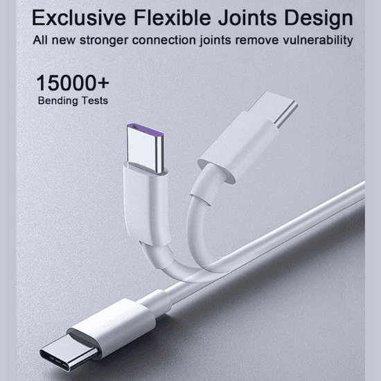 USB Type C Charging Cable & Data Cable for Type C Devices, Super Fast Charging 6A, 1M