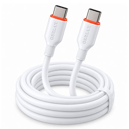 Gerlax D13T2 100W USB-C to USB-C Soft Silicone Fast Charging Cable - 2m