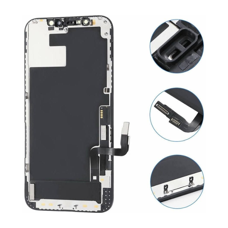 iPhone 12 (A2403) & iPhone 12 Pro (A2406) In-Cell LCD Display Touch Screen Digitizer Assembly – Black