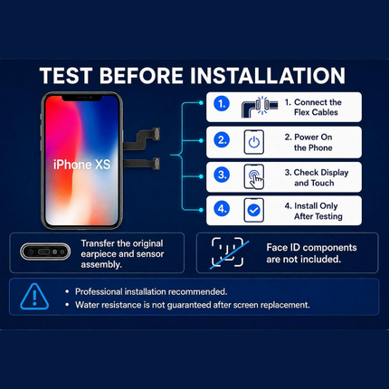 iPhone XS Compatible Replacement Screen Display