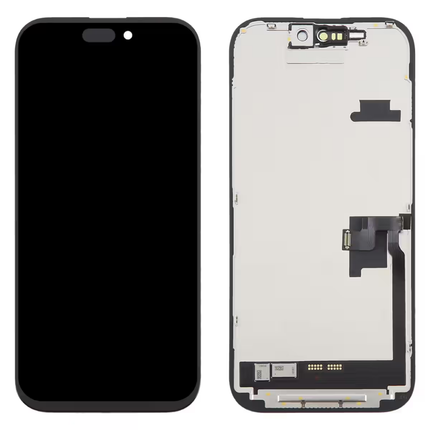 iPhone 16 Pro Compatible Replacement Incell LCD Touch Screen With Middle Frame Black