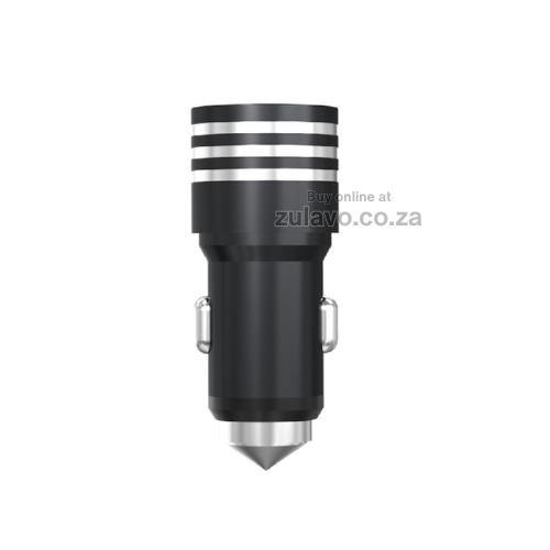 Aluminum Alloy Dual USB Fast Charging Car Adapter High-speed charging for two devices at once