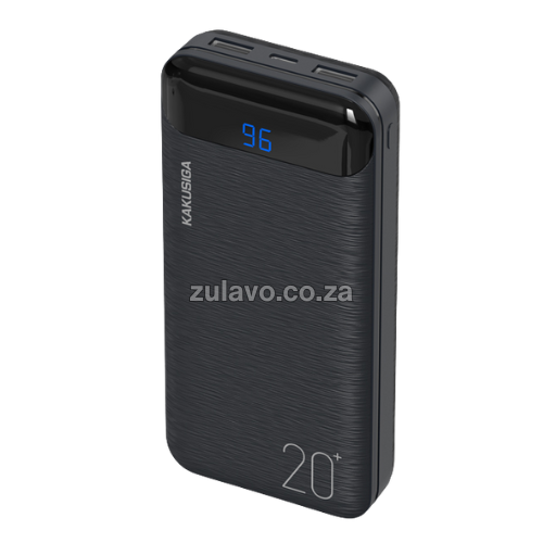 Kakusiga KSC-422 20000mAh Power Bank – Double Power. Double Performance Engineered for heavy use and high performance