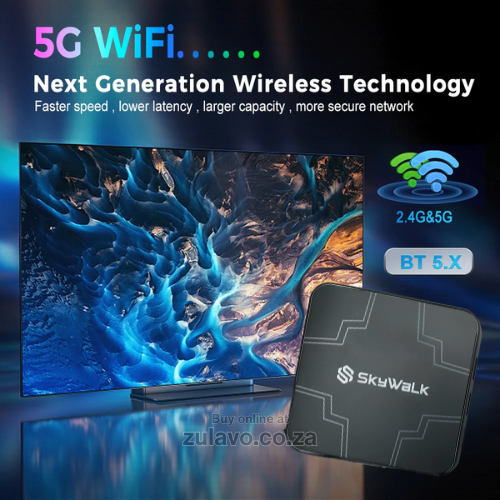 SkyWalk VKG.333 Android 15 Ultra HD TV Box – Smarter Entertainment at Home Transforms any TV into a smart powerhouse.