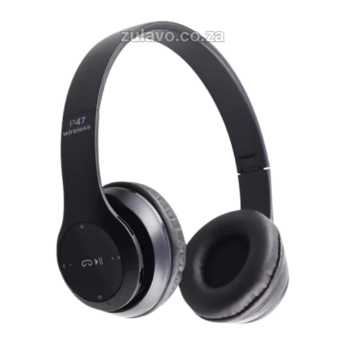 P47 Wireless Bluetooth Headphones - Premium Sound Quality, Comfortable Foldable Design & Extended Battery Life Designed for music lovers, gamers, and professionals