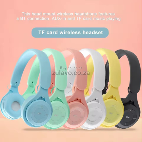 YO8 Stereo Wireless Bluetooth Headphones Bluetooth 5.0 connectivity, immersive stereo sound, and a built-in battery