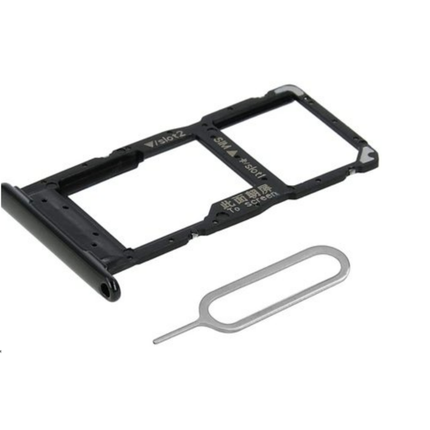 Huawei P Smart 2019 SIM Card Tray Replacement Black with SIM Ejector Tool