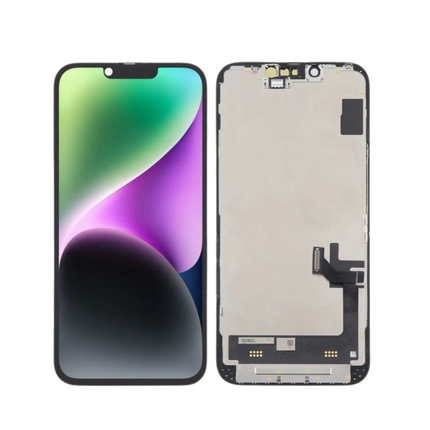 iPhone 14 Compatible Replacement Incell LCD Touch Screen With Middle Frame Black