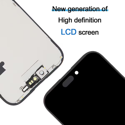iPhone 16 Pro Compatible Replacement Incell LCD Touch Screen With Middle Frame Black
