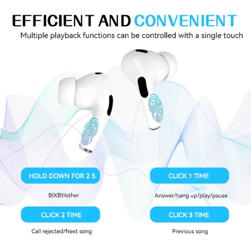 Touch Screen ANC Wireless Earbuds with Smart Display