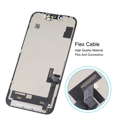 iPhone 14 Compatible Replacement Incell LCD Touch Screen With Middle Frame Black