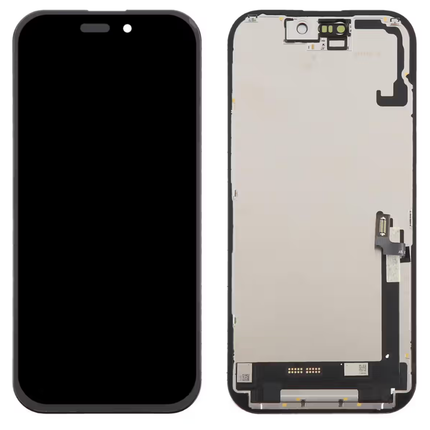 iPhone 17 Compatible Replacement Incell LCD Touch Screen With Middle Frame Black