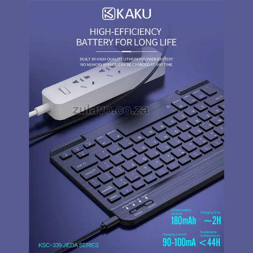 Kakusiga Wireless Keyboard – Portable Wireless Bluetooth Keyboard Designed for smartphones, tablets, laptops, smart TVs, and more.