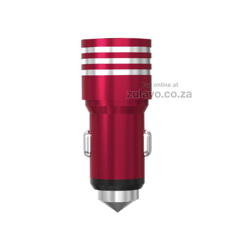 Aluminum Alloy Dual USB Fast Charging Car Adapter High-speed charging for two devices at once