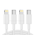 USB-C to Lightning Fast Charging & Data Sync Cable Pack of 2
