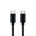 60W, USB-C to USB-C Fast Charging Cable 1m Black, Type-C Charging and Data Cable, Compatible with USB-C Smartphones, Tablets, Power Banks and Chargers