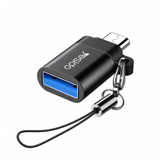 Yesido GS07 Micro USB OTG Adapter USB 2.0 Black